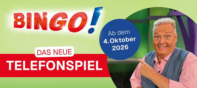 Banner das neue Telefonspiel ab dem 04.10.2026