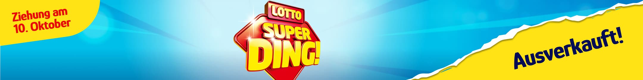 Banner LOTTO SuperDing 2026 - Ausverkauft