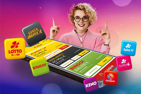 Handy mit App und allen Produktlogos