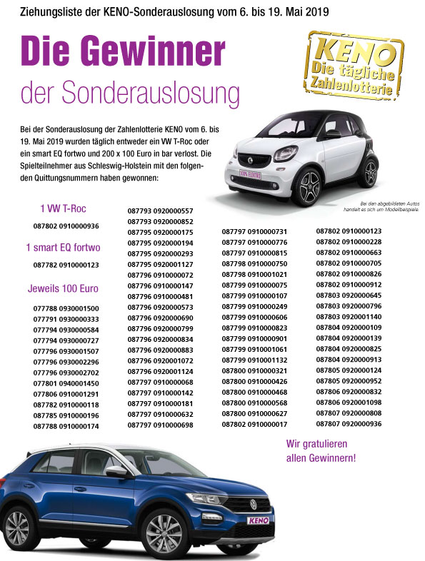 Sonderauslosung Bingo Schleswig-Holstein Sonderauslosung Bingo Schleswig-Holstein